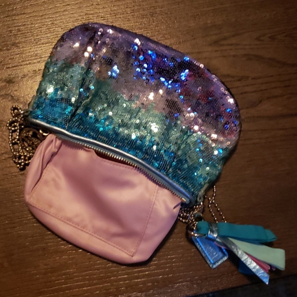 Coach Poppy Limited Ed. Ombre' Sequins Evening Bag - Picture 15 of 16